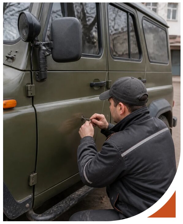 Профессиональное вскрытие автомобиля УАЗ без повреждений в Железногорске